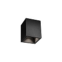 Downlight BOX MINI 1.0 angulaire, version pour montage en surface IP20, noir mat gradable
