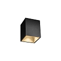 Downlight BOX MINI 1.0 angulaire, version pour montage en surface IP20, noir mat gradable