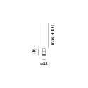 Wever & Ducré Luminaire à suspension ODREY CEILING SUSP 1.1 PAR16 GU10 IP20, or, blanc mat 