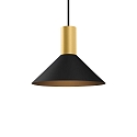 Luminaire à suspension ODREY CEILING SUSP 1.6 PAR16 GU10 IP20, or, noir mat 