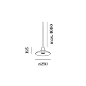 Wever & Ducré Luminaire à suspension ODREY CEILING SUSP 1.8 PAR16 GU10 IP20, or 
