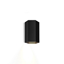 Luminaire mural HEXO MINI 1.0 - PAR16 � 1 flamme GU10 IP20, mat, noir profond gradable