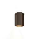Luminaire mural HEXO MINI 1.0 - PAR16 � 1 flamme GU10 IP20, bronze gradable