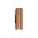 Luminaire mural RAY MINI 2.0 - PAR16 haut bas, � 2 flammes GU10 IP20, cuivre gradable