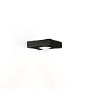 Luminaire mural LEENS 1.0 - UP OR DOWN à 1 flamme, avec optique de lentille IP20, mat, noir profond gradable