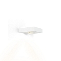 Luminaire mural LEENS 1.0 - UP OR DOWN à 1 flamme, avec optique de lentille IP20, mat, blanc trafic gradable