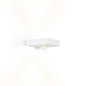 Luminaire mural LEENS 2.0 - UP&DOWN à 2 flammes, avec optique de lentille IP20, mat, blanc trafic gradable
