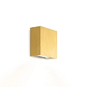 Luminaire mural CENTRAL 1.0 - UP OR DOWN à 1 flamme, plat IP20, or mat gradable