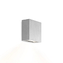 Luminaire mural CENTRAL 1.0 - UP OR DOWN à 1 flamme, plat IP20, aluminium brossé gradable