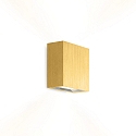Luminaire mural CENTRAL 2.0 - UP&DOWN à 2 flammes, plat IP20, or mat gradable