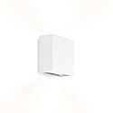 Luminaire mural CENTRAL 2.0 - UP&DOWN à 2 flammes, plat IP20, mat, blanc trafic gradable