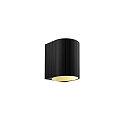 Luminaire mural TRACE WALL SURF 1.0 IP20, champagne, noir mat gradable
