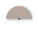 cover TAPIS 2.1 half round, mechanical, brown, sand coloured