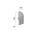 Wever & Ducré cover TAPIS 3.1 long, mechanical, grey, marble