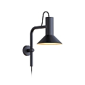 Luminaire mural ROOMOR WALL 3.1 - PAR16 / SHADE 1.0 court, avec interrupteur, avec bras articulé