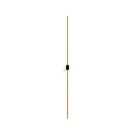 LED Design Wall luminaire FINLIN 2.0, 105cm, 12W 2700K, CRi >90, dimmable, black gold