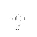 Wever & Ducr� Luminaire de miroir PERLEZ CLIP IP44 2.0 - � 16CM IP44, blanche gradable
