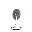Lampe de table MIRRO TABLE 1.0 petit, avec variateur à cordon E27 IP20, chrome, noir gradable