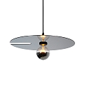 Luminaire à suspension MIRRO 2.0 médium E27 IP20, chrome, noir gradable
