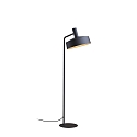 Lampadaire ROOMOR FLOOR 1.3 - PAR16 / SHADE 3.0 avec interrupteur, avec prise de courant, réglable GU10 IP20, or, noir profond 