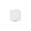 Outdoor Ceiling luminaire TUBE CARRÉ 1.0 PAR16, IP65, GU10 max. 5W, white