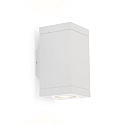 LED Outdoor Wall luminaire TUBE CARRÉ 2.0, IP65, 2-sided, 2x 8W 3000K 34°, CRi >90, dimmable, white