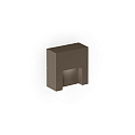 Luminaire mural d’extérieur RETO WALL SURFACE OUTDOOR 0.8 angulaire IP65, bronze gradable