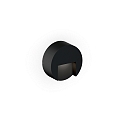 Luminaire mural d’extérieur RETO ROUND WALL SURFACE OUTDOOR 0.8 rond IP65, noir mat gradable