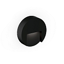 Luminaire mural d’extérieur RETO ROUND WALL SURFACE OUTDOOR 1.3 rond IP65, noir mat gradable