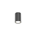 Outdoor LED Ceiling luminaire TRAM ROUND 1.0, IP65, round, 6W 3000K 36�, CRi >90, dimmable, black