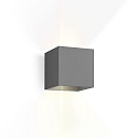 Luminaire mural d�ext�rieur BOX 2.0 haut bas, forme en d�, r�glable IP65, gris fonc� gradable