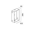 Bo�tier int�gr� ORIS 2.0 - CONCRETE HOUSING affleurant, noir
