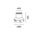 Wever & Ducré Accessory for Outdoor LED Recessed spot MAP 1.2 / CHART 1.2 - recessed housing