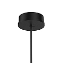 Rosace de plafond pour SHIEK / BOX / DOCUS (...) 1 voie, rond, sans abat-jour, version pour montage en surface, noir profond
