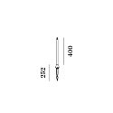 Wever & Ducré Pied de lampe SWAM STRAIGHT POLE 400, bronze