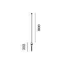 Wever & Ducré Pied de lampe SWAM STRAIGHT POLE 800, bronze