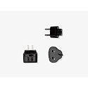 Battery charger, 2-fold, IP20, 100-240V AC, sec. 5V DC, 2A, black