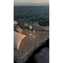 Zafferano battery table lamp POLDINA MICRO IP65, white dimmable