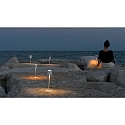 Zafferano battery table lamp POLDINA MICRO IP65, white dimmable
