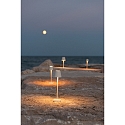 Zafferano battery table lamp POLDINA MICRO IP65, white dimmable