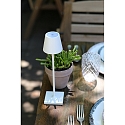 Zafferano battery table lamp POLDINA MICRO IP65, white dimmable