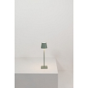 Zafferano Lampe de table � accu POLDINA MICRO IP65, vert sauge gradable