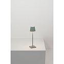 Zafferano Lampe de table � accu POLDINA MICRO IP65, vert sauge gradable
