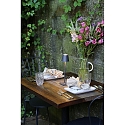 Zafferano battery table lamp POLDINA MICRO IP65, dark grey dimmable