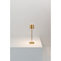 Zafferano Lampe de table � accu POLDINA MICRO IP65, scintillant, or gradable