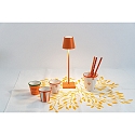 Zafferano Lampe de table � accu POLDINA MICRO IP65, orange gradable