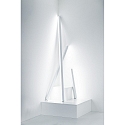 Zafferano LED Luminaire PENCIL MODULO LUCE S, 46cm, IP65, with touch dimmer, white