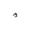 Accessory for PENCIL MODULO LUCE Suspension brackets 2, set of 2, dark grey