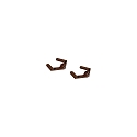Accessory for PENCIL MODULO LUCE Suspension brackets 1, set of 2, Corten
