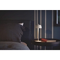 Zafferano battery table lamp CIRCE IP65, white matt dimmable